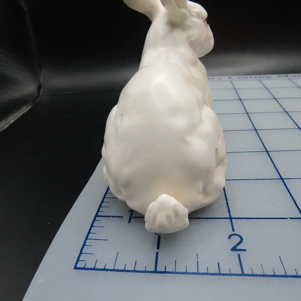 Lefton White Porcelain Rabbit Figurine - Picture 11 of 13